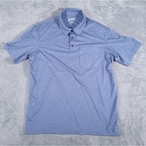 Duluth Trading Pressure Cooker Polo Shirt Adult Large Blue Short Sleeve Mens
